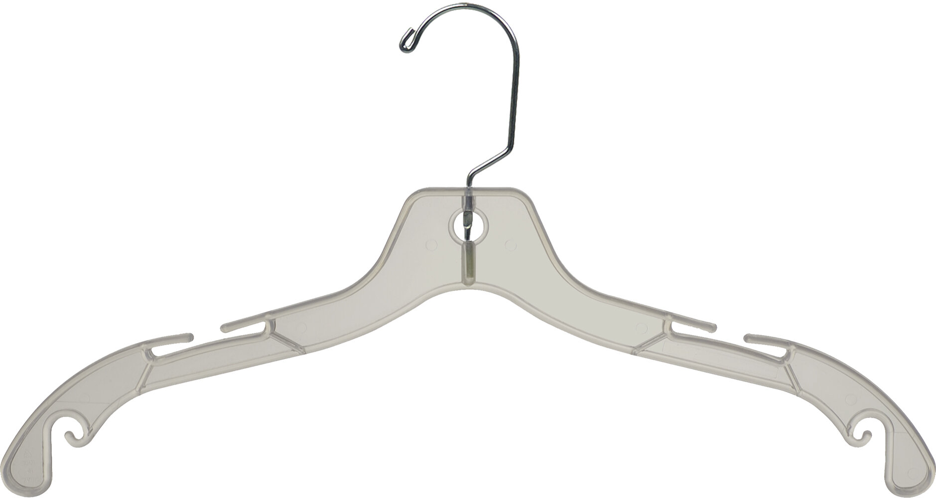 Karsten Recycled Heavy Duty Plastic Hanger for Skirt/Pants Rebrilliant Pack Size: 50 Pack