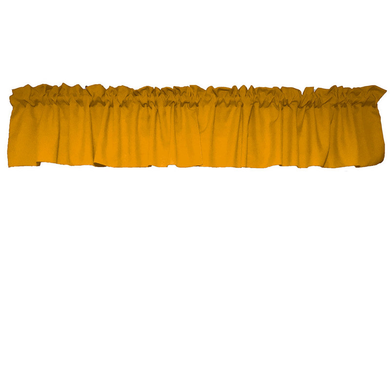 Cantonnière sur mesure l 58 po Pastorella, Jaune souci, L 58 po x L 20 po