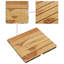 Carreau de terrasse 11,8 "x 11,8" en bois brun