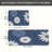 Blue & White Dahlia 2-Piece Bedroom & Kitchen Mats-598870808
