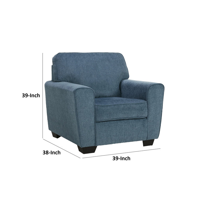 Fauteuil Ajrisa, Mélange de polyester bleu