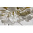 Gold Ceramic Ginkgo Leaf Ceiling Light Brass Semi Flush Mount-1801374164-1801374167