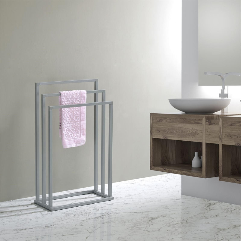 Giona 45 cm L Towel Stand, Light Grey