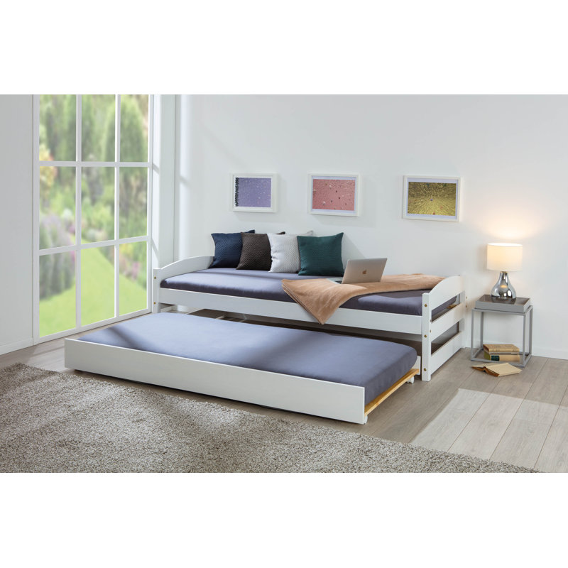 Sanah Pull-out Bed 90x200 Cm Including Slatted Frame, White