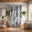 Rideau de douche standard 1 pièce noir chinoiserie Halloween-100722298