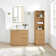 Abuja 36" Single Bath Vanity with White Grain Stone Top