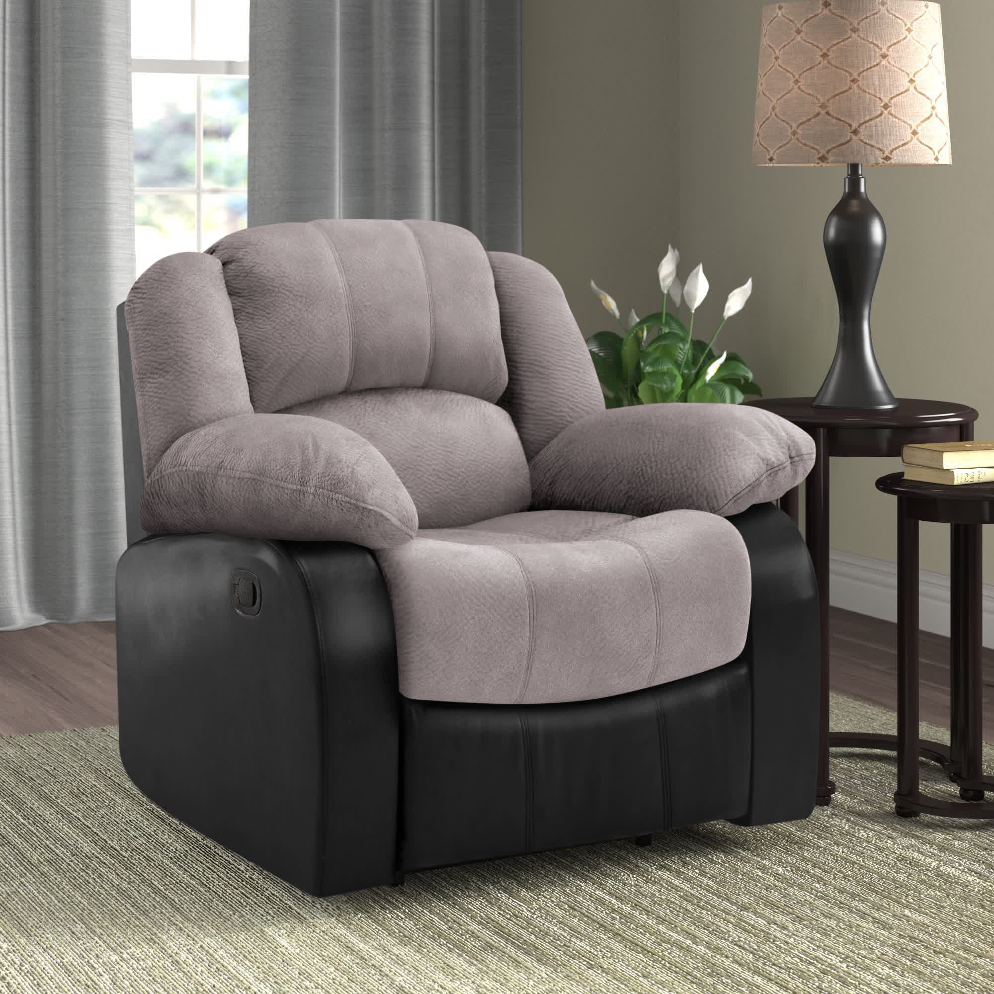 Lark Manor Ermera Upholstered Recliner Reviews Wayfair