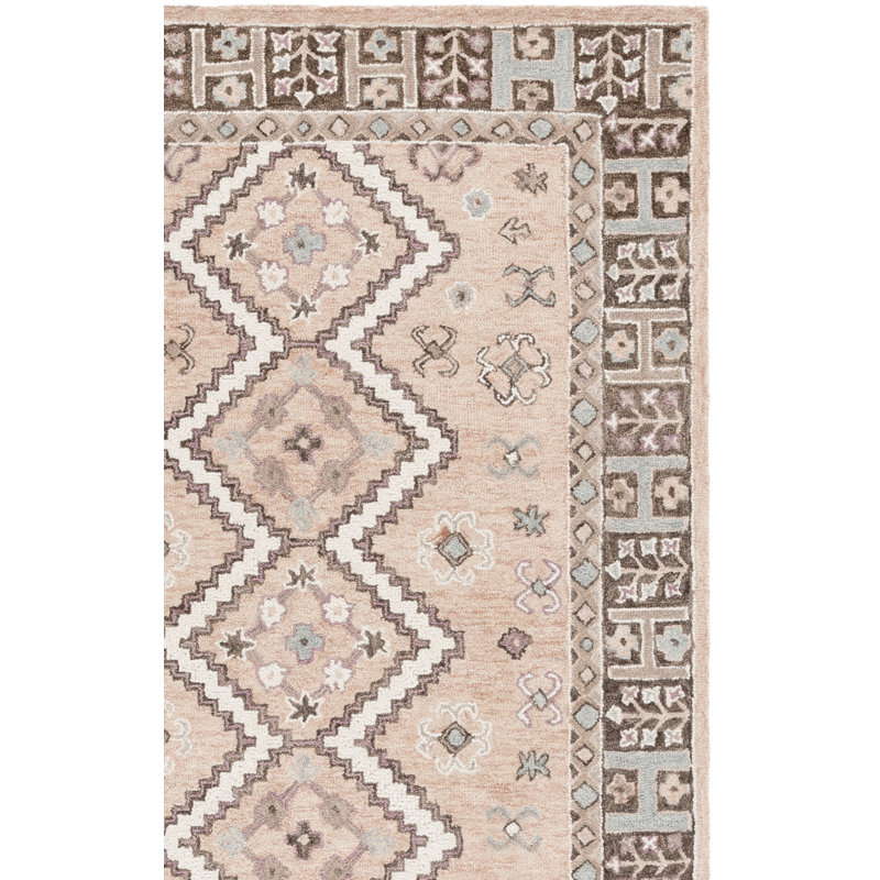 Tapis marocain en laine touffeté à la main, Tapis de couloir 2 pi 3 po x 9 pi