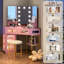 Dressing Table with Motion Sensor 3-colour lighting, Charging Socket, Storage Drawers and Stool-677258858
