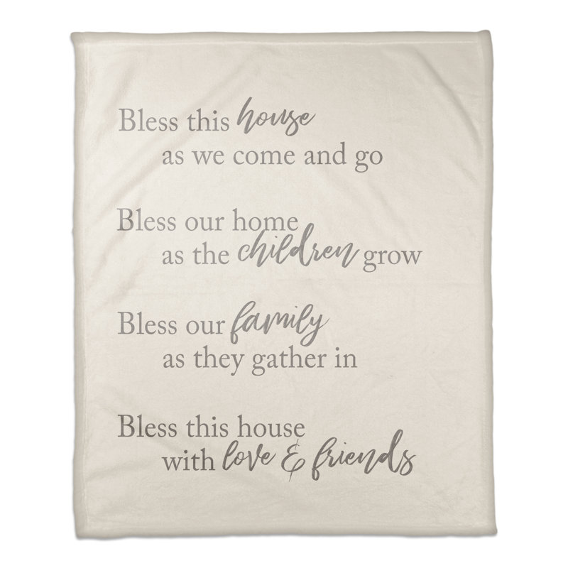 Bless This House Throw Blanket
