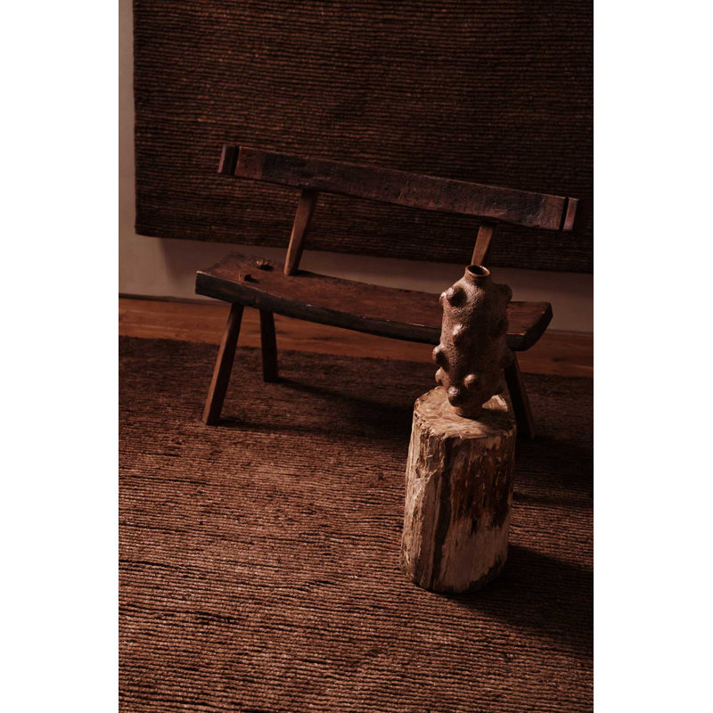 The Rug Company Ridge Area Rug, Rust, Rectangle 8' x 10'