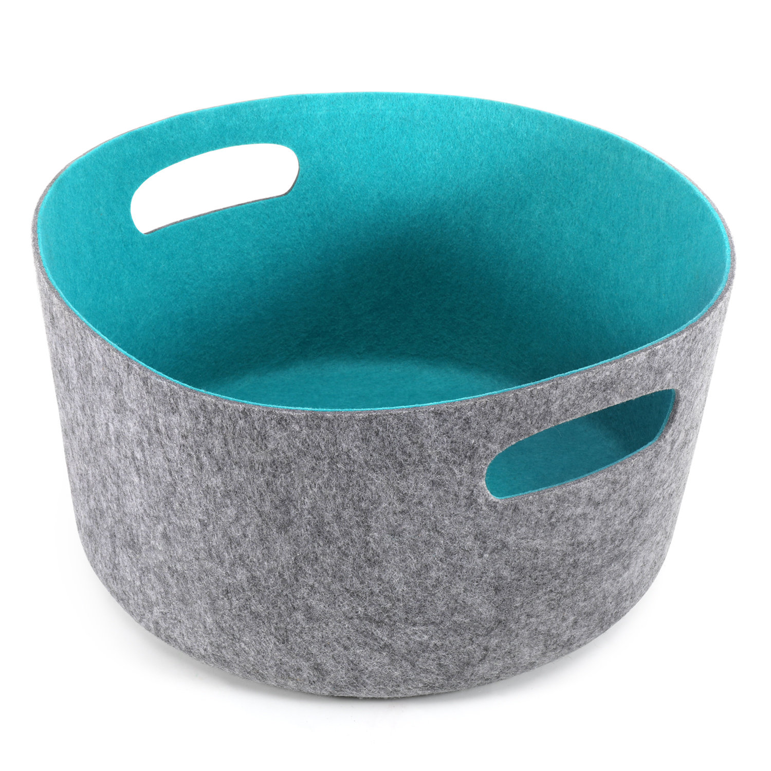Fabric Decorative Bin 1, Turquoise