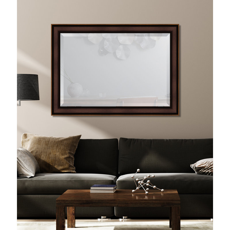Brizio Flat Wall Mirror, 30" x 42", Bronze