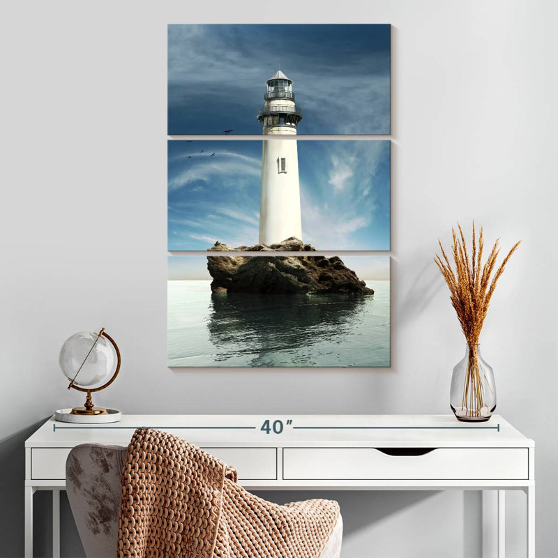 Phare d'Aletra Rock Island, H 32 po x l 20 po