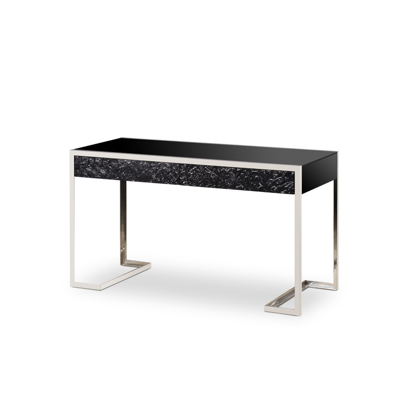 Andrew Martin Glass Writing Desk