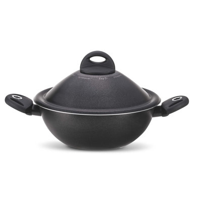 Pensofal Black Diamond Non-Stick Enameled Cast Iron Wok