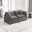 Canapé Cloud, canapé modulaire moderne, pour chambre à coucher et appartement dans le salon, coussin de siège rembourré à double couche confortable, tissu chenille respirant-1330358027