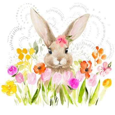 Fleurs d'avril et lapin I