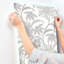 Exhale Light Gray Woven Faux Grasscloth Wallpaper-890938898