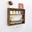3 Piece Walnut Solid Wood Accent Shelf