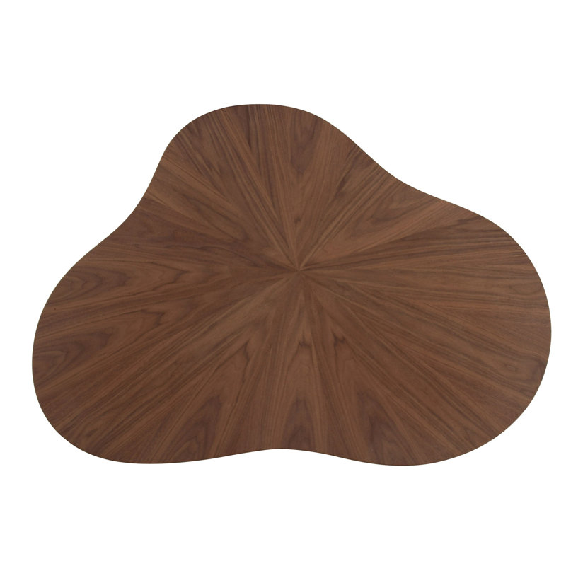Gereld - Table basse moderne en noyer