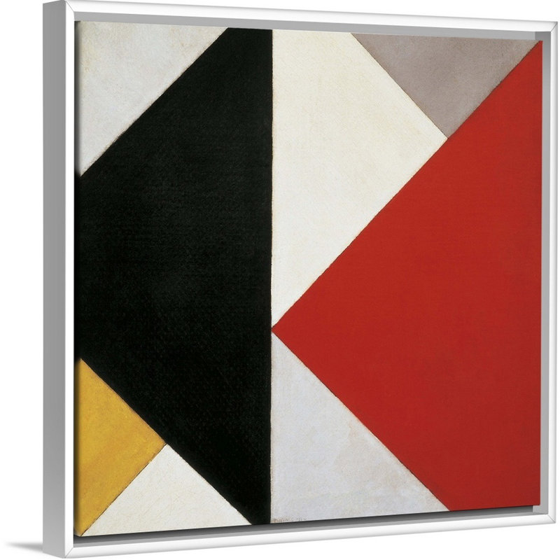 «Counter-Composition, 1925-26» par Theo van Doesburg, reproduction sur toile, H 22 po x l 22 po x P 1,75 po, Cadre blanc