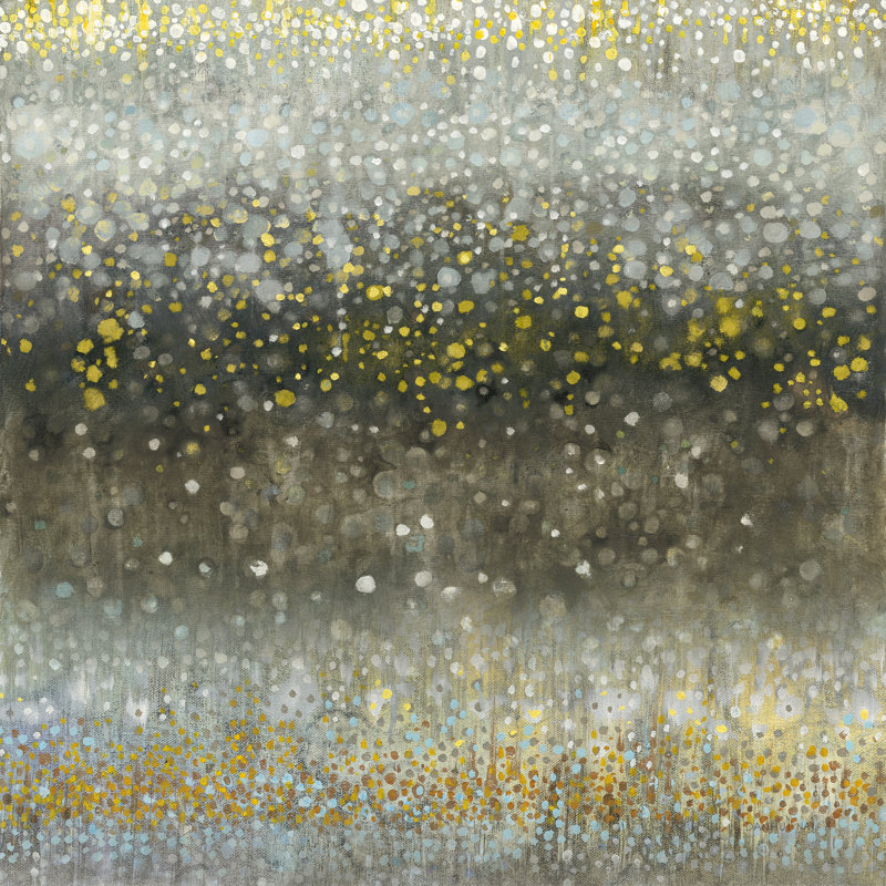 «Abstract Rain» par Danhui Nai - photographie sur toile tendue, H 30 po x l 30 po, Non, Cadre doré simple