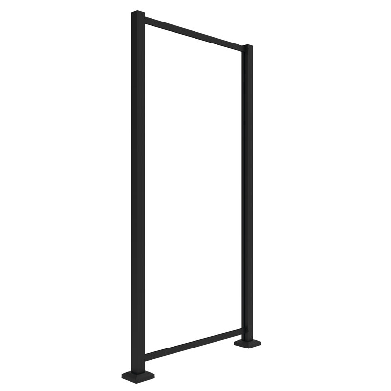 Matte Black Aluminum Decorative Screen Panel Frame Kit