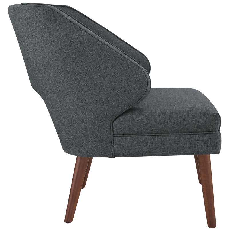 Fauteuil Modway, Velours gris performance
