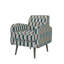 Fauteuil d'appoint moderne, motif à rayures, pour salon de chambre à coucher, balcon-132922065