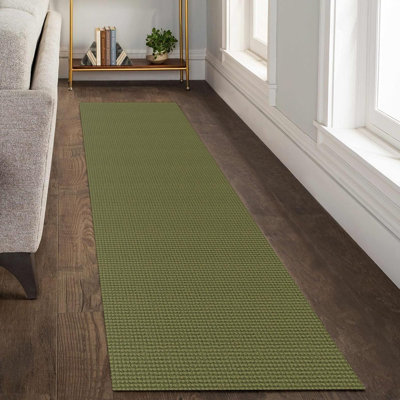 Tapis d'entrée lavable Tapis d'entrée antidérapant en caoutchouc Tapis d'entrée tissé en coton Tapis de cuisine Tapis d'entrée, vestibule, porte dérobée, vert