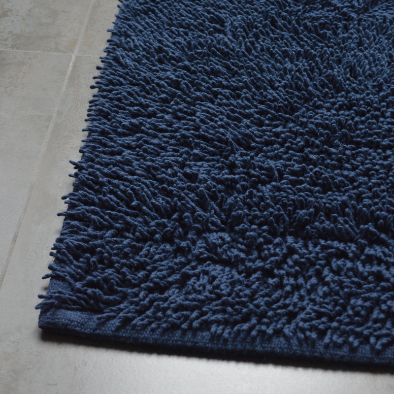Tumble Twist Cotton Bath Mat Large, Navy