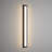 Anely Black Aluminum Rectangular Linear LED Outdoor Wall Light With Acrylic Shade-269256985