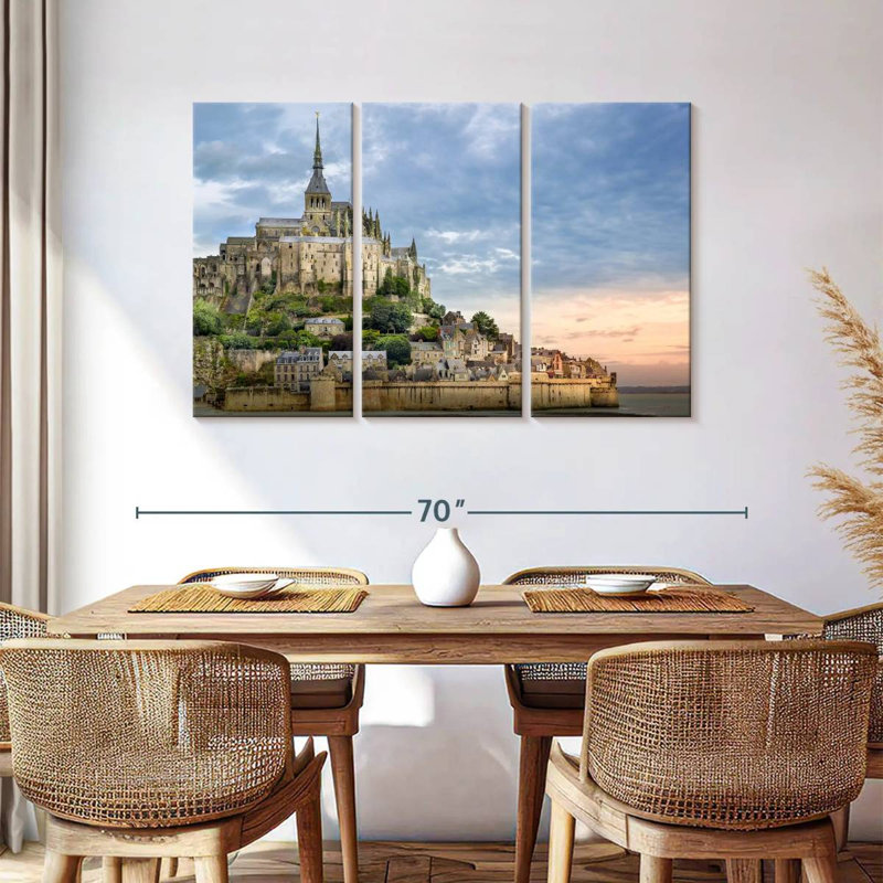 Adella - Mont Saint-Michel historique, H 36 po x l 57 po