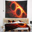 Tapisserie de construction en métal rouge Abstract-28504392