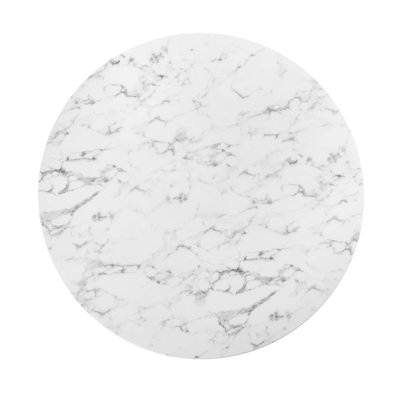  Lippa Oval Artificial Marble Dining Table