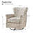 Darnelle Transitional Upholstered Swivel Rocker Armchair-705146288