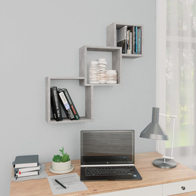 Cube Wall Shelf 68x15x68 cm Engineered Wood
