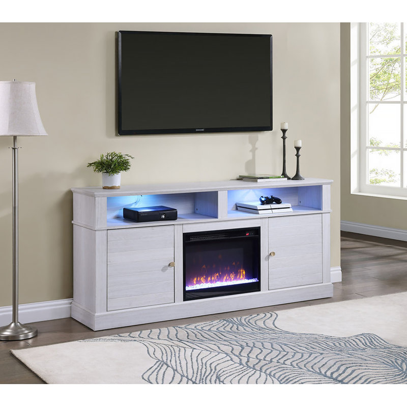 Console avec foyer et foyer 70 po Terra