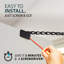 MEGA HANDLES Chaîne de porte de traverse de 12 po, butée de chaîne pour les fenêtres de traverse, dispositif de retenue de porte d'armoire - noir mat-131989508-132938463