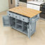 Îlot de cuisine avec armoire de rangement et 3 tiroirs pour salle à manger Dyches-1180298588