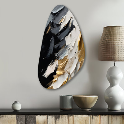 Lohman - Abstract Fall Shape Assymterical Metal Wall Art