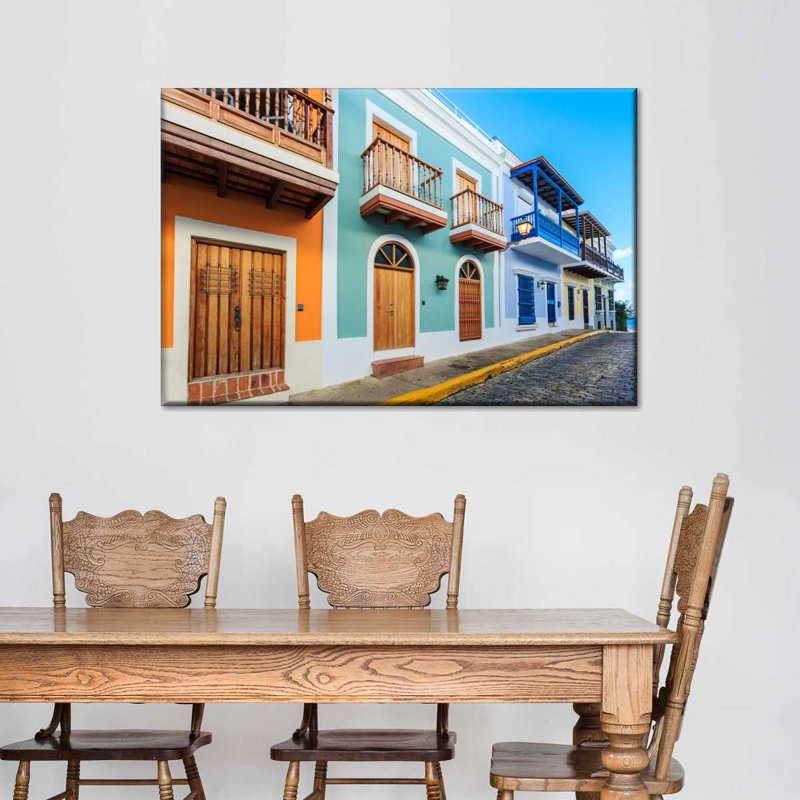 San Juan Street sur impression sur toile, H 20 po x l 30 po x P 1,25 po