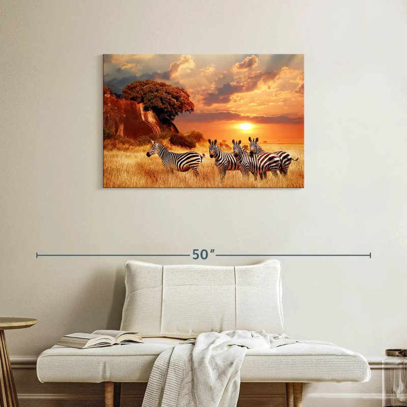 Zèbres Brampt Savanna, H 24 po x l 36 po