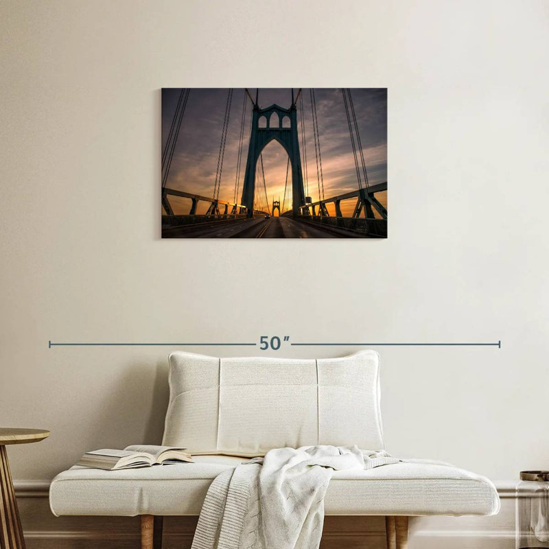 Lilie St. Johns Bridge Portland, H 20 po x l 30 po