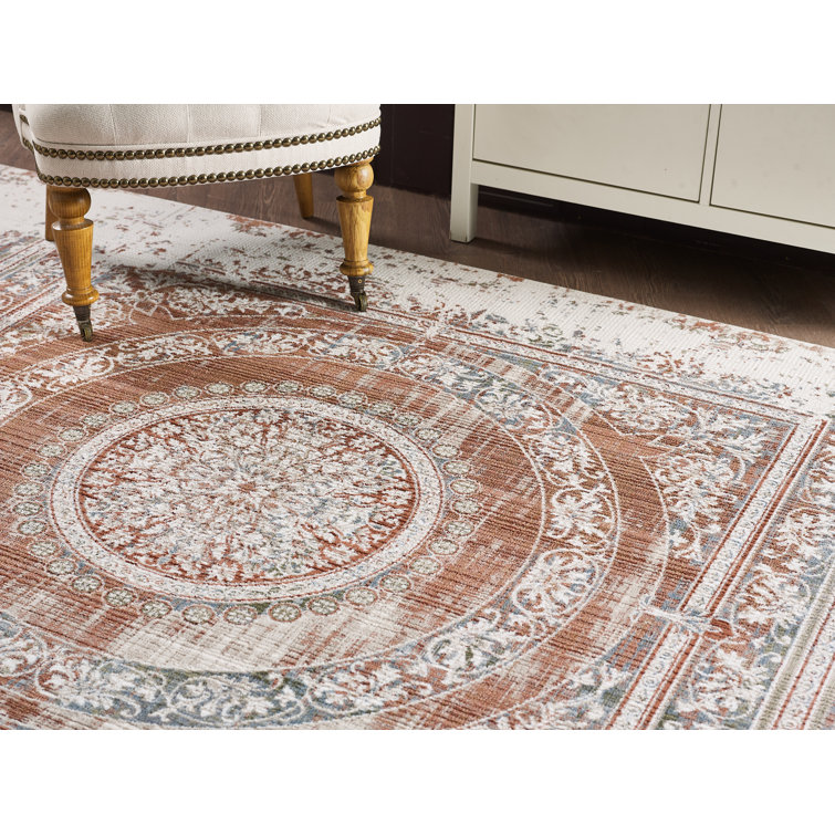Valde Machine Woven Southwestern Area Rug 