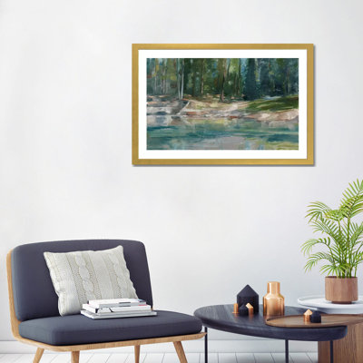 Northwestern Lake II Framed by Ethan Harper Painting Print