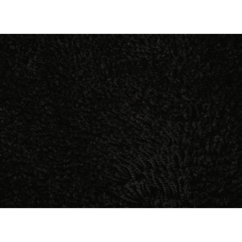 Ensemble de tapis / tapis de bain ultra doux 5 pièces avec envers antidérapant Mccluney, Noir
