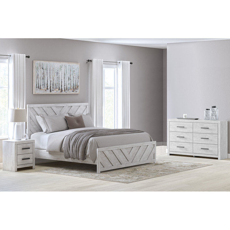 Cayboni Panel Bed, Dresser and Nightstand, King