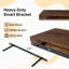 Rustic Wood Floating Wall Shelves, 24 Inch Wide, Set Of 2 - Easy Install, Wall Mounted For Bathroom, Bedroom